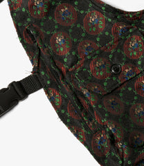 Shoulder Vest - Polyester Floral Jacquard