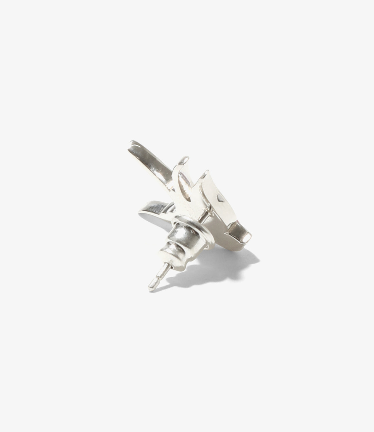 Swallow Motif One Ear Earring - Artificial Stone
