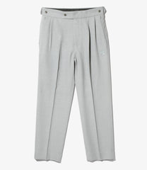 Tucked Side Tab Trouser - Poly Dobby Cloth