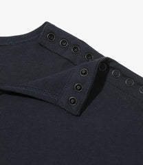 Fisherman Boat Neck Sht - Snap Shoulder