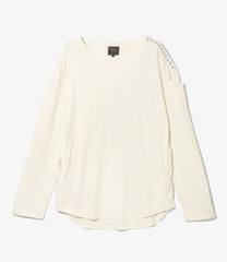 Fisherman Boat Neck Sht - Snap Shoulder