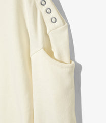 Fisherman Boat Neck Shirt - Snapped Shoulder / Solid