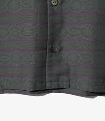 Cardigan Jacket - PE/C Fine Pattern Stripe Jq.