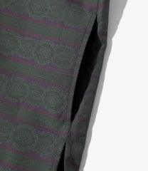 Cardigan Jacket - PE/C Fine Pattern Stripe Jq.