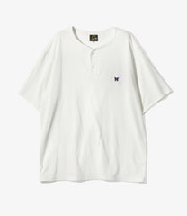 S/S Henley Neck Tee - Poly Jersey