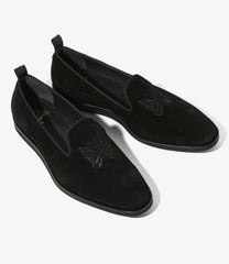 Papillon Emb. Slip-On - Suede