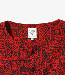 Henrry Neck Shirt - Cotton Cloth / Ethnic Printed