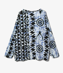 V Neck Shirt - Cotton Cloth / Batik Printed