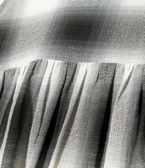 Painter Shirt - Cotton Boiled Cloth / Ombre Plaid