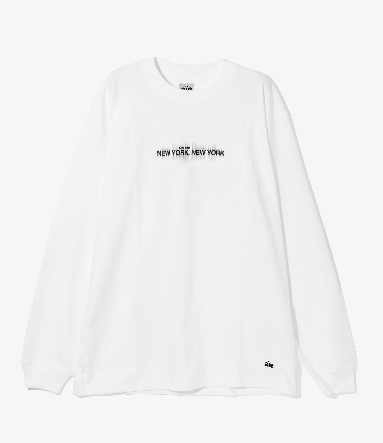 AIE Tシャツ L ホワイト 長袖 ポケット プリント デザイン - www.lyx