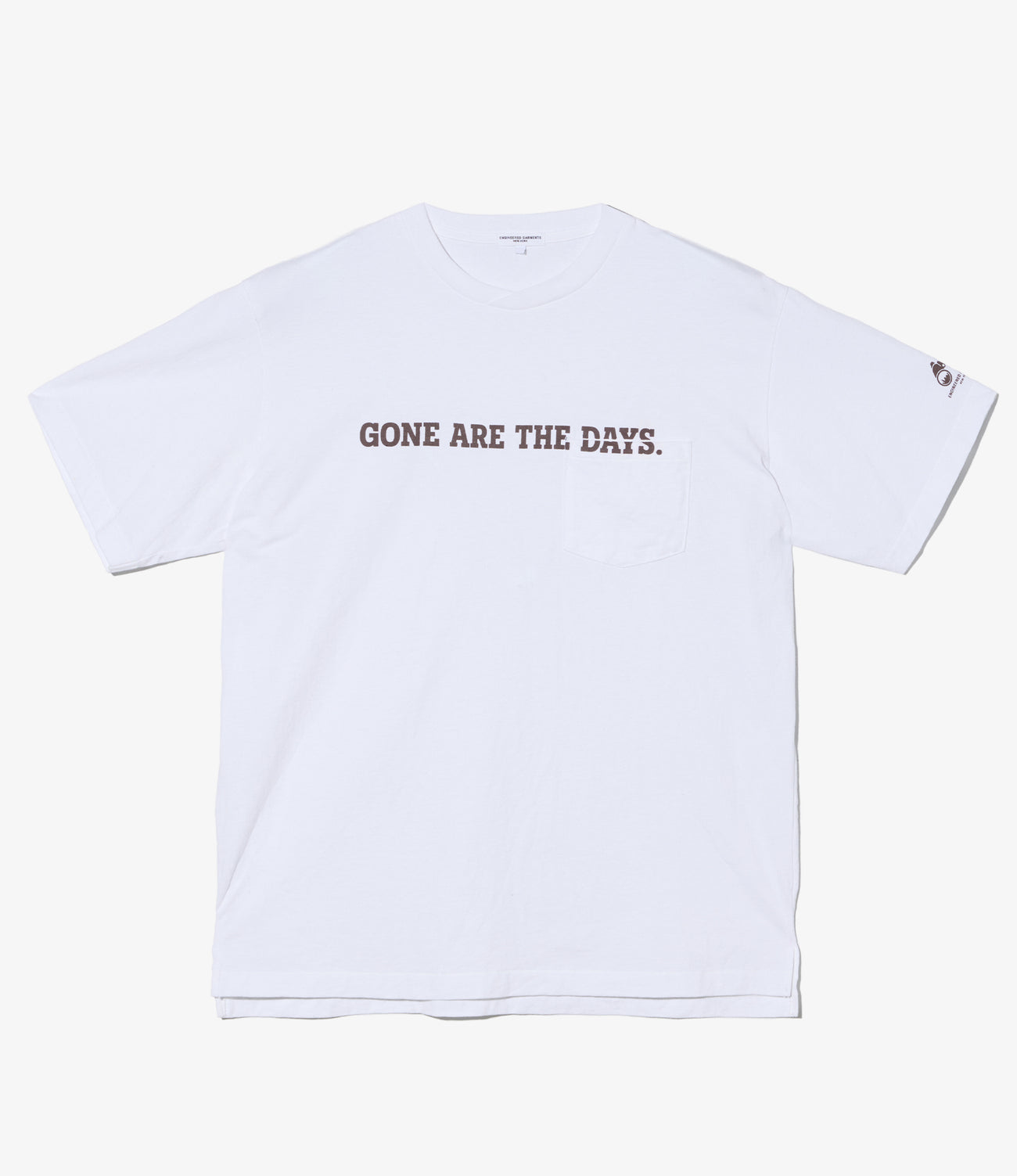 Printed Cross Neck T-Shirt - Gone
