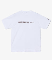 Printed Cross Neck T-Shirt - Gone
