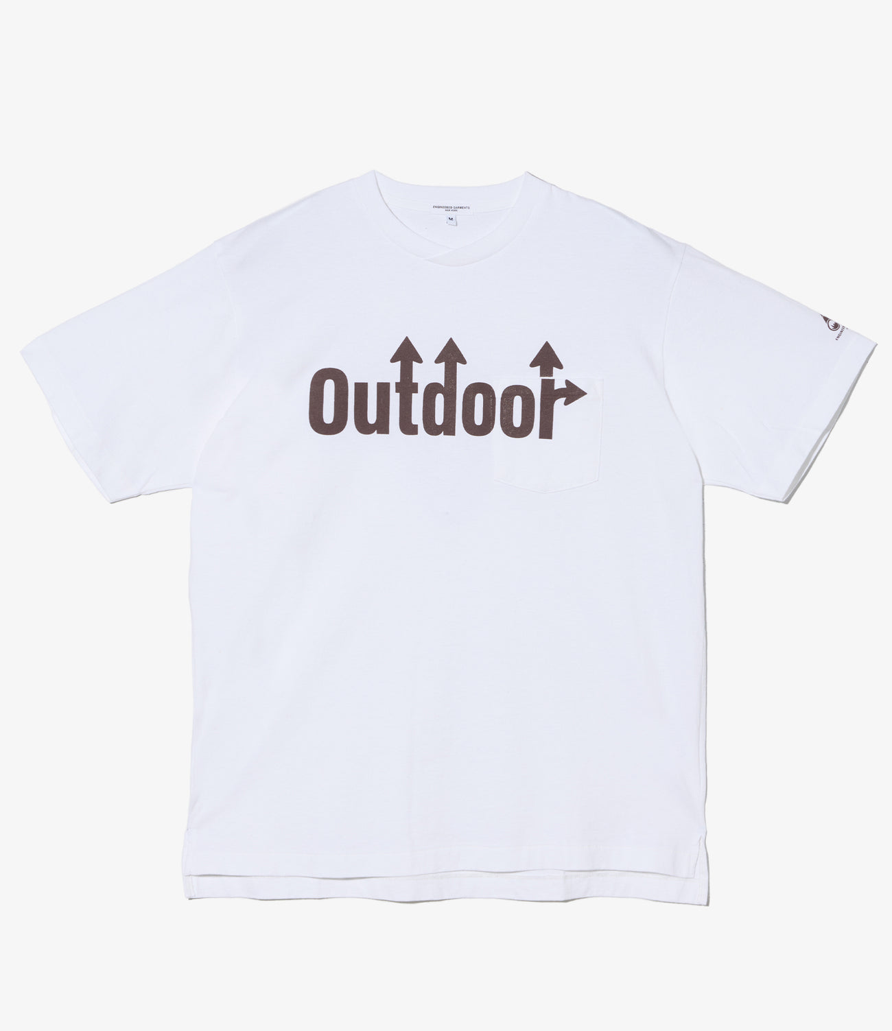 Printed Cross Neck T-Shirt - Outdoor