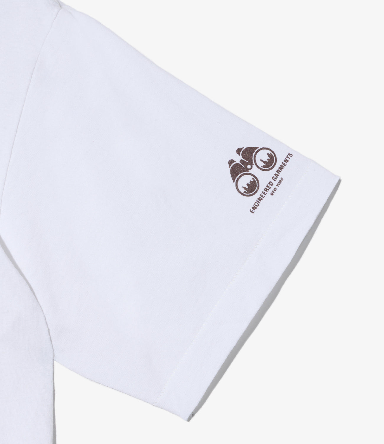 Printed Cross Neck T-Shirt-Binocular