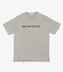 Printed Cross Neck T-Shirt - Gone