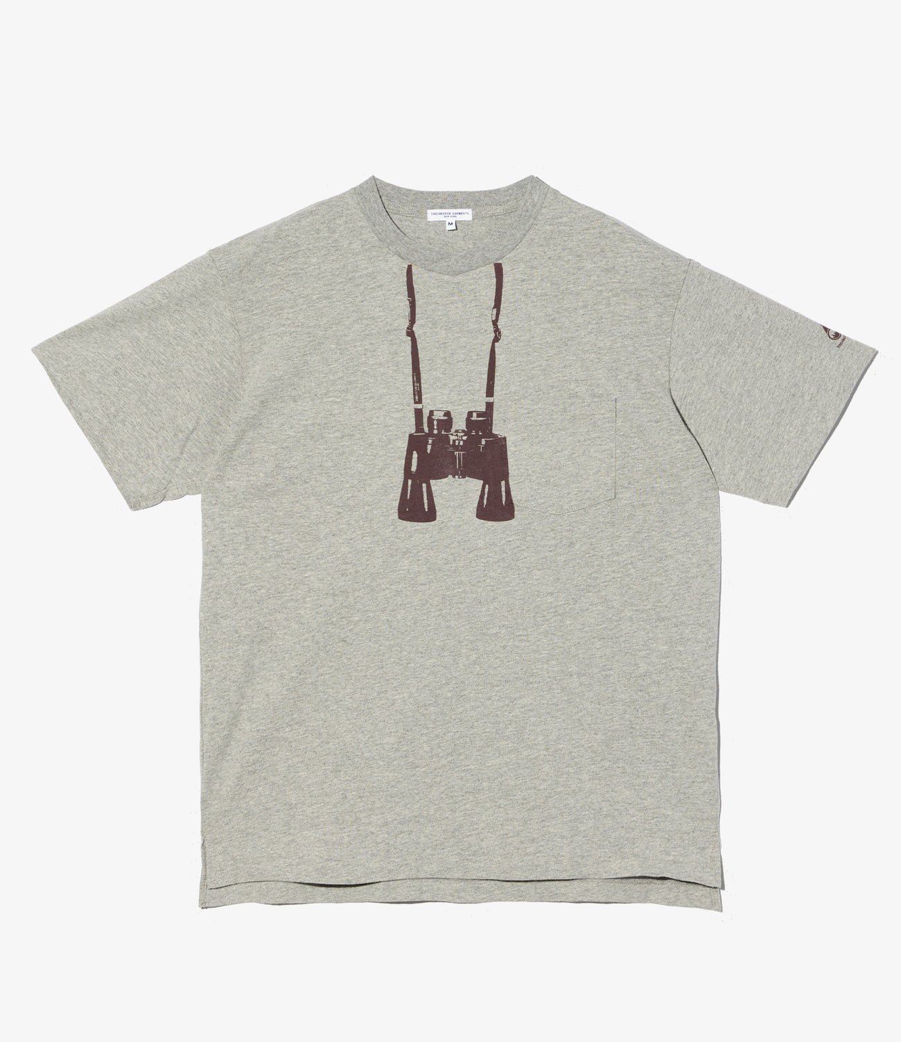 Printed Cross Neck T-Shirt - Binocular