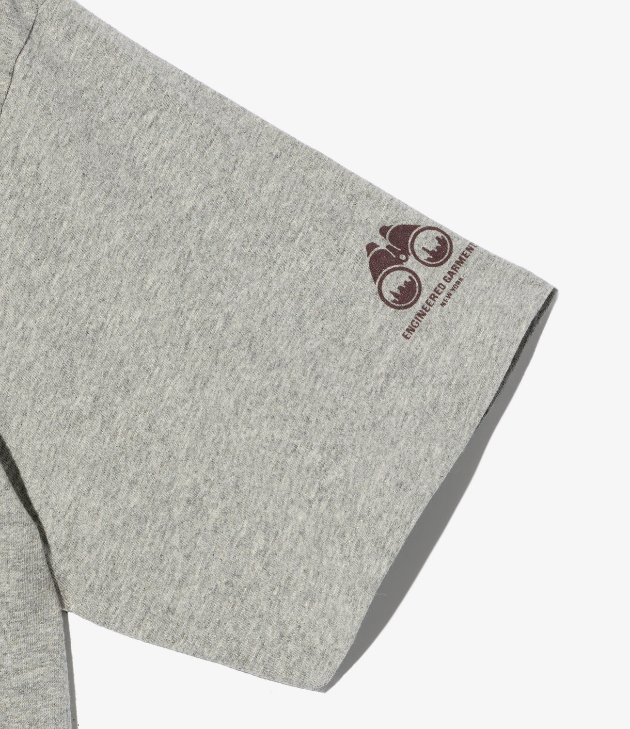 Printed Cross Neck T-Shirt - Map