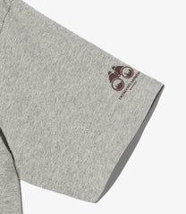 Printed Cross Neck T-Shirt - Binocular