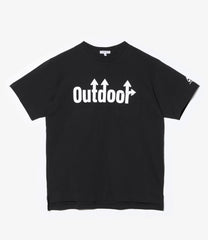 Printed Cross Neck T-Shirt - Outdoor