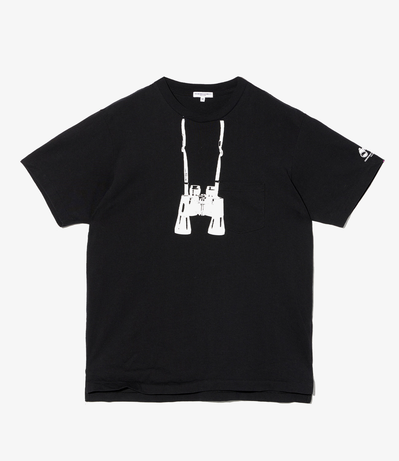 Printed Cross Neck T-Shirt - Binocular