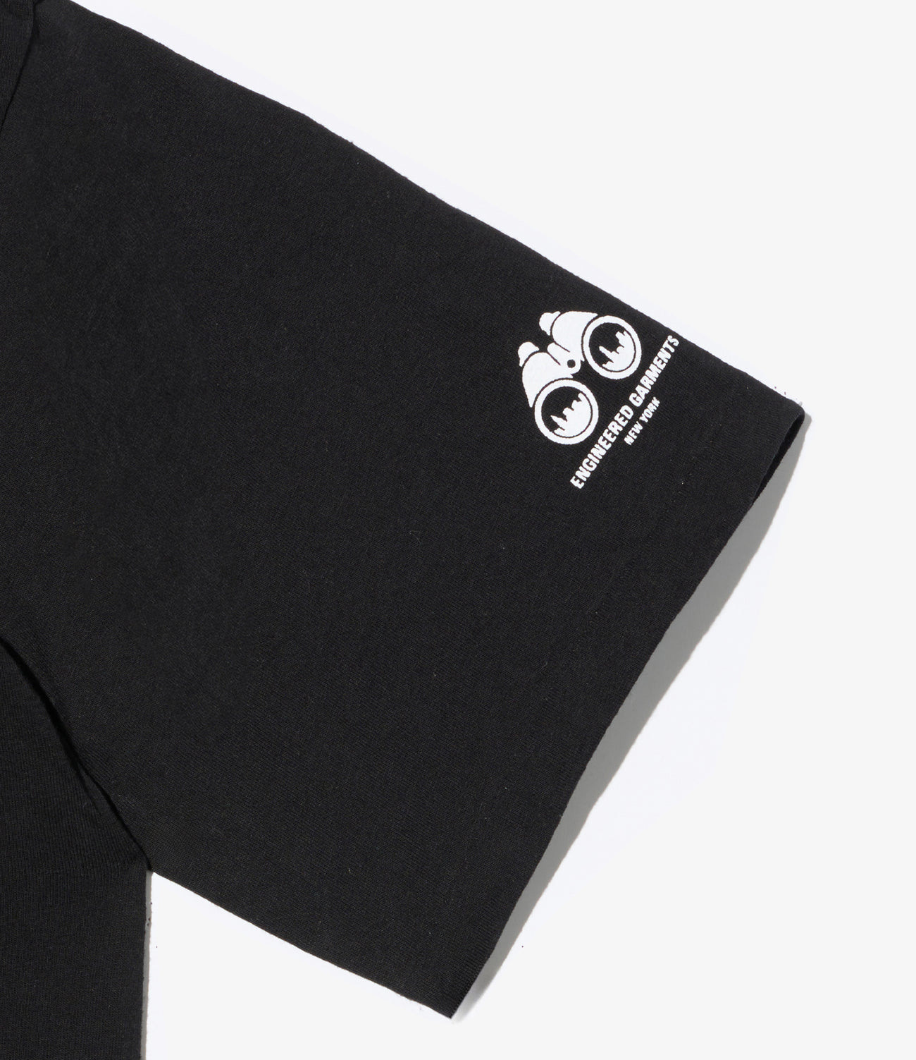Printed Cross Neck T-Shirt - Binocular