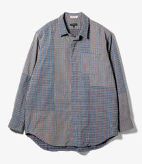 Combo Short Collar Shirt - Cotton Square Jq