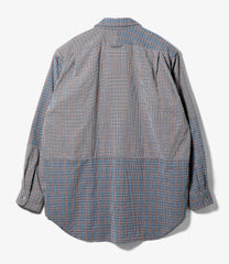 Combo Short Collar Shirt - Cotton Square Jq