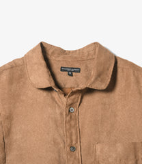 Flared Shirt - Lt.Weight Fake Suede