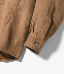 Flared Shirt - Lt.Weight Fake Suede