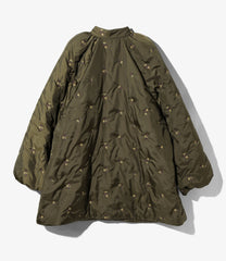 Padded Coat - Original Floral Pattern Embroidery