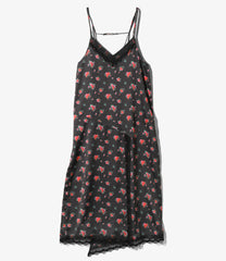 Long Slip Dress - Original Floral Pattern