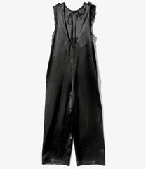 Frill Yoke Jumpsuit - Acetate Sateen