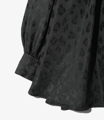 Ribbon Smock - Leopard Jacquard