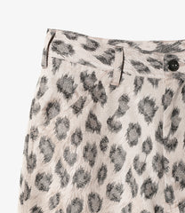 Frill Painter Pants - Leopard Jacquard