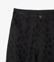 Frill Painter Pants - Leopard Jacquard