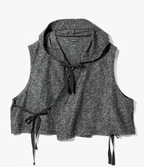 Hooded Knit Vest - WP Melange Knit