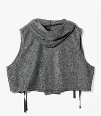 Hooded Knit Vest - WP Melange Knit