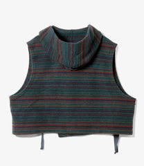 Hooded Knit Vest- Sweater Knit