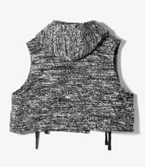 Hooded Knit Vest-WP Sweater Knit