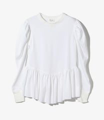 Ribbed Puff Sleeve Pullover Tee