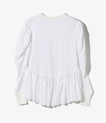 Ribbed Puff Sleeve Pullover Tee