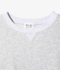 Ribbed Puff Sleeve Pullover Tee