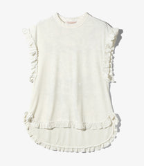 Frill Tail Sleeveless Tee - Velour