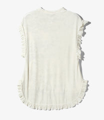 Frill Tail Sleeveless Tee - Velour