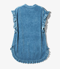 Frill Tail Sleeveless Tee - Velour