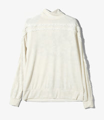 Arch Frill Turtle Neck Tee - Velour