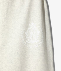 Printed Crest Long Sweatskirt