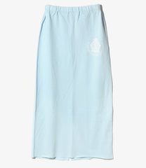 Printed Crest Long Sweatskirt