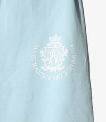 Printed Crest Long Sweatskirt