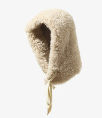 Eco Fur Hoody Scarf - Solid